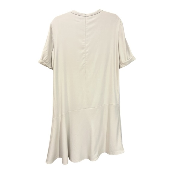 Brunello Cucinelli Ivory Monili Beaded Asymmetrical Wool Dress Tennis Preppy XL - Picture 5 of 8